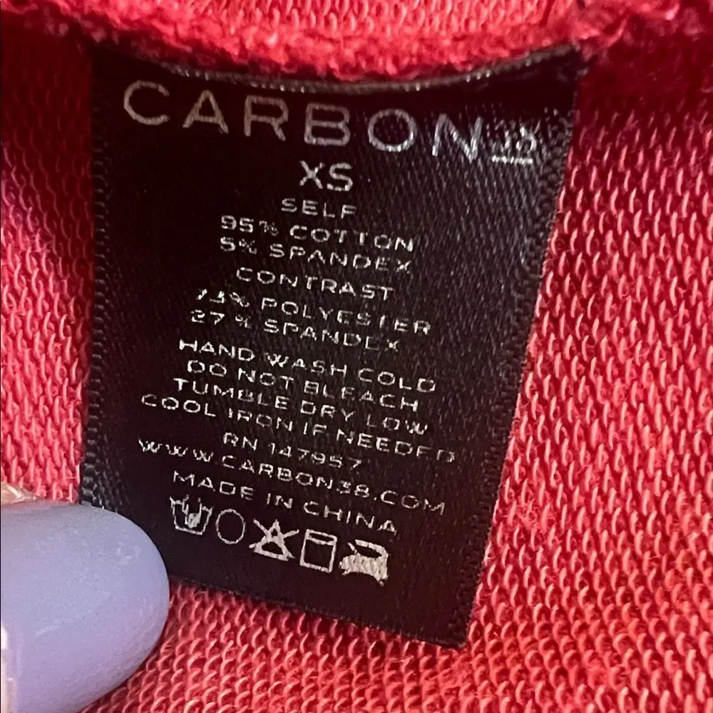 Carbon38 Legion Pullover Sweatshirt Macrame Crochet Back in Size XS